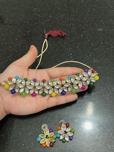 Designer Choker Necklace &amp; Earring Set