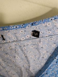 Blue Floral Top