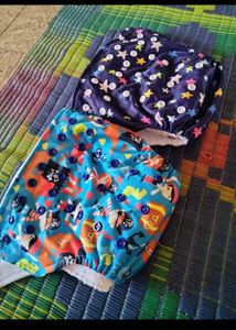 Cute Reusable Cloth Diapers (2 Pack)
