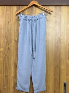Light Blue Paperbag Waist Pants