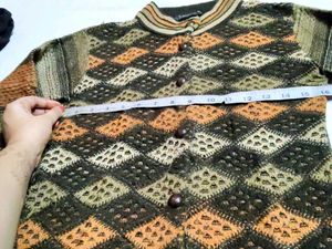 Patterned Knit Cardigan