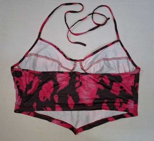 Tie-dye Halter Crop Top