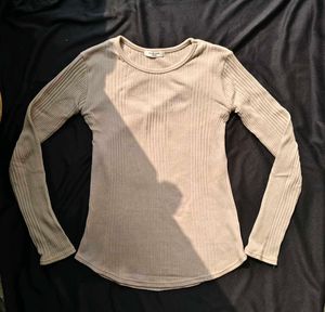 Ribbed Long Sleeve Top