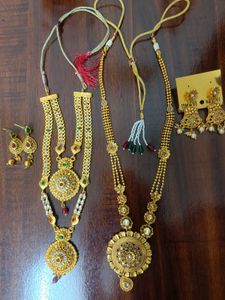 At just 799🔥Gold Tone Jewellery Combo | 2 Necklac