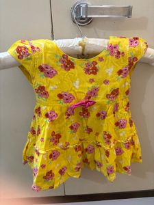 Cute Yellow Floral Dress