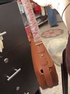 Stylish Brown Saddle Bag