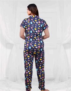 Cute Space Print Pajama Set