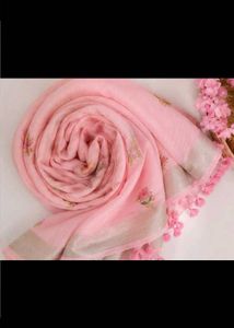 Pretty Pink Embroidered Saree