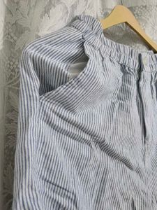 Zudio Striped Blue Casual Shorts