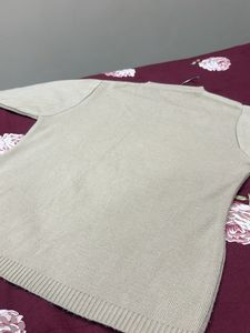 Classic Beige Crew Neck Sweater. (FREE DELIVERY)