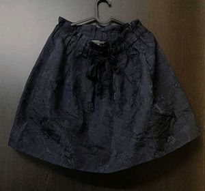 🎀💎H&amp;M_Textured Floral Jacquard Skater Skirt💎🎀