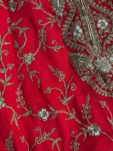 Red Embroidered Lehenga Choli