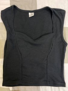 SSS Black Crop Top