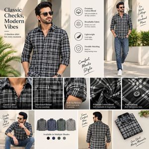 Youth First Men's Plaid Shirt