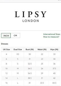Designer Back Lipsy London Dress