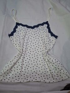 Cute Navy flower print Cami Top