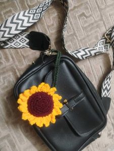 Handmade Crochet Sunflower Ornament