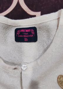 Kids Sweater Cum Cardigan Cardigan(Girls)
