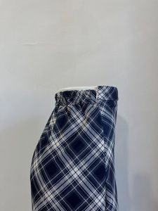 Plaid A-Line Midi Skirt