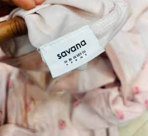 Savana Cute Peach Print Pajama Set