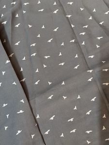 Chic Grey Bird Print Top