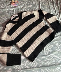 Striped Knit Sweater