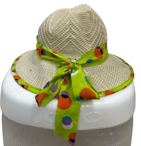 Printed Beach Coverup Kaftan With Free Jute Hat