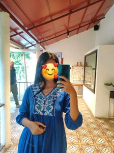 Blue Short Kurta