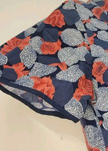 Vintage Floral Print Mandarin Collar Blouse