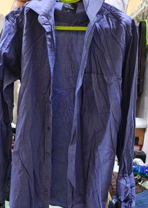 Hush Puppies Blue Casual Shirt