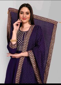 Elegant Purple Kurta Set with Dupatta