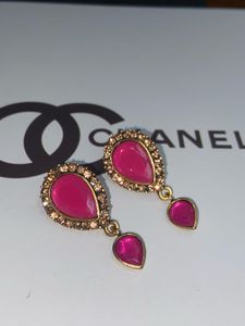 Statement Pink Drop Earrings