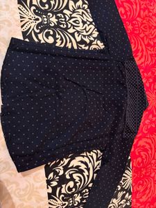 Boy's Navy Blue Printed Shirt