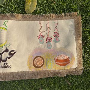 Brand new handpainted Eid mubarak table runn