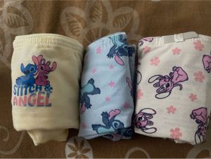 Cute Stitch &amp; Angel Cotton Briefs pack of 3
