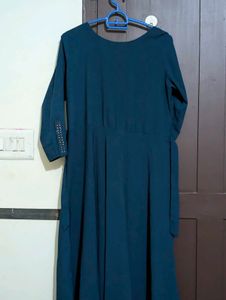 Elegant Teal Ethnic Gown