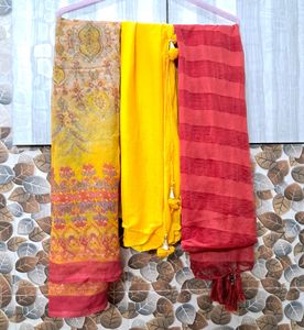10 Dupattas Chiffon