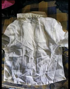 Sheer White Button-Up Shirt