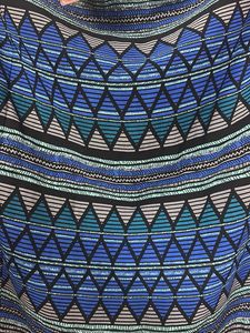 Boho Patterned Maxi Skirt with a side slit