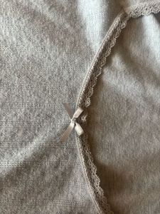 cute lace and bow detail hnm top