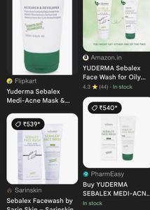 YuDerma Sebalex 2-in-1 Face Wash &amp; Mask