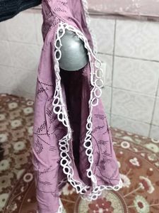 Purple Leaf Print Top