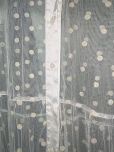 Sheer White Polka Dot Maxi Dress