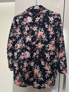 Lucky Charm Floral Print Button-Up Blouse