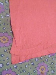 Stylish Orange V-Neck Top