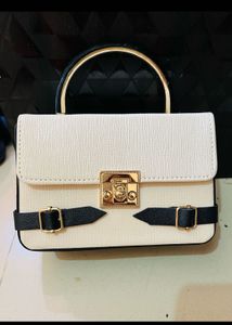 Chic White &amp; Black Shoulder Bag new wdtag