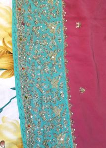 Shirt Shalwar Dupatta Zardozi Festival Offer Silk