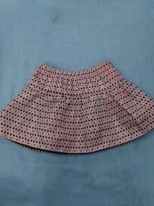 Cute Pink Skirt with Black Dots
