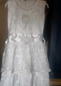 White Fairy Gown Dress For Girls
