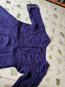 Blue long cotton Kurti